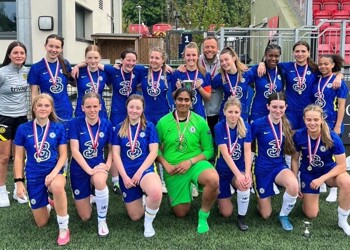 Surrey Champions! Congratulations to the Girls' Under 18 Football Team