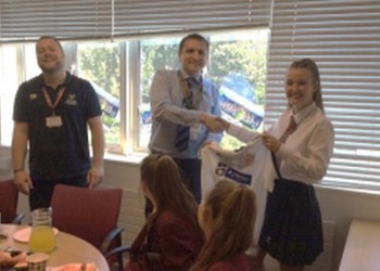 Pre Match Lunch for our Football Girls